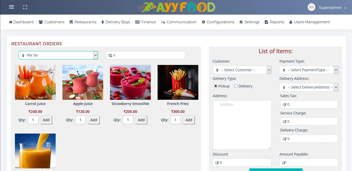 Food Delivery Software - Food Ordering Software Website - Android Mobile App - IOS Mobile App - On Demand Food Delivery Cloud Online - Restaurant Delivery software - Restaurant Management software - Hotel Management software - Restaurant Ordering software - Restaurant Billing Software - POS - hire-asp.net